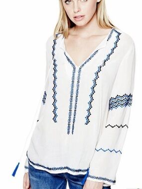 NWOT Guess Lightweight Boho Style Blouse